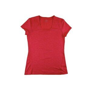 Athleta Shadow Stripe Chi Tee In Coral Quest
